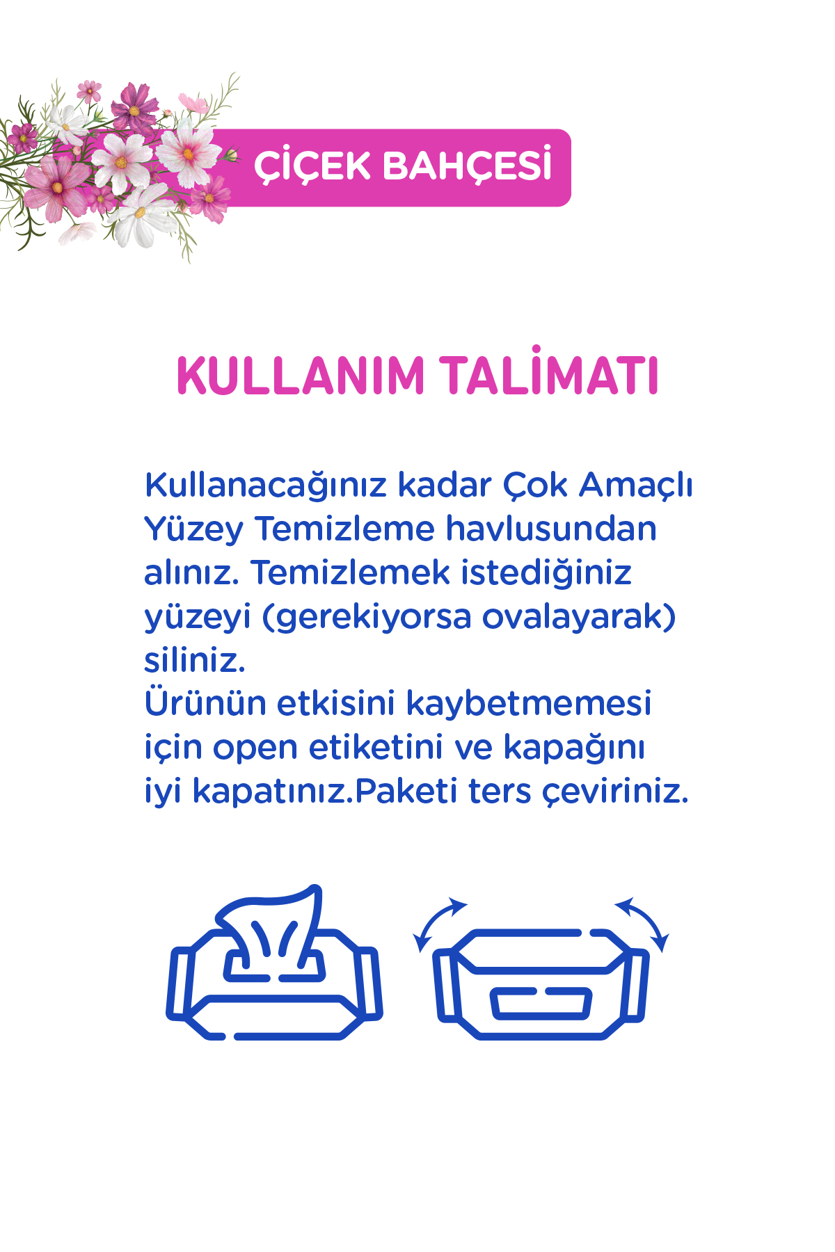 Giggles XXL İz Bırakmayan Yüzey Temizlik Havlusu - (Çiçek Bahçesi) 1200 Yaprak
